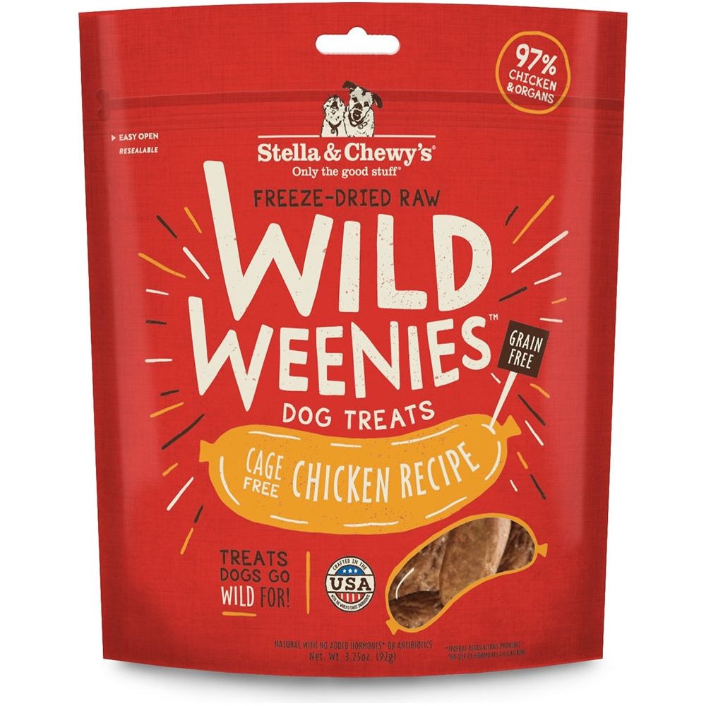 Stella And Chewys Dog Freeze Dried Weenie Chicken 3.25 oz.