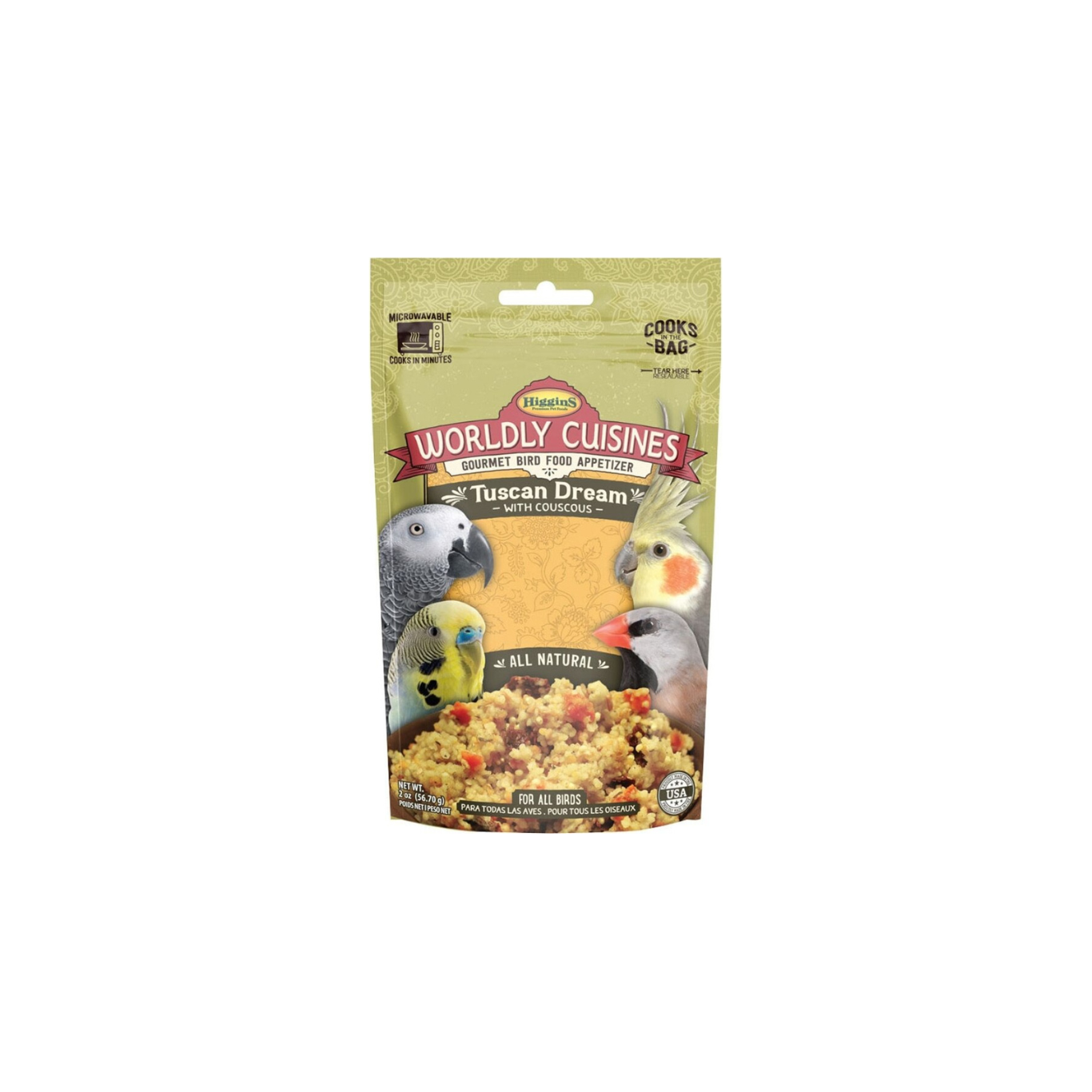 Worldly Cuisines Bird Food Appetizer Tuscan Dream 2oz.