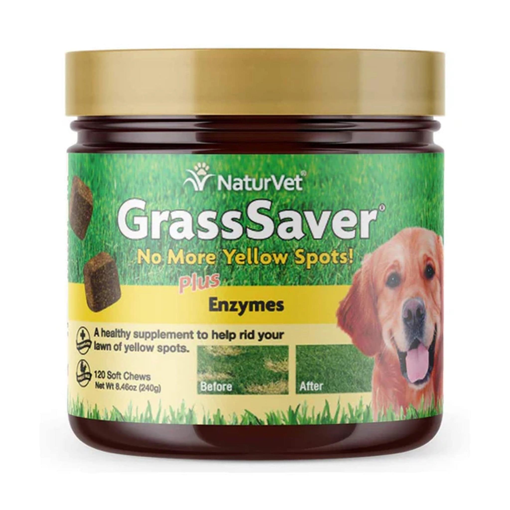 NaturVet Grass Saver  Plus Enzymes 120Ct