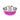 Buddy's Line Bonded Bowl - Fuchsia w/Pink Paw Print